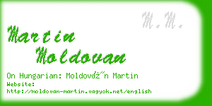 martin moldovan business card